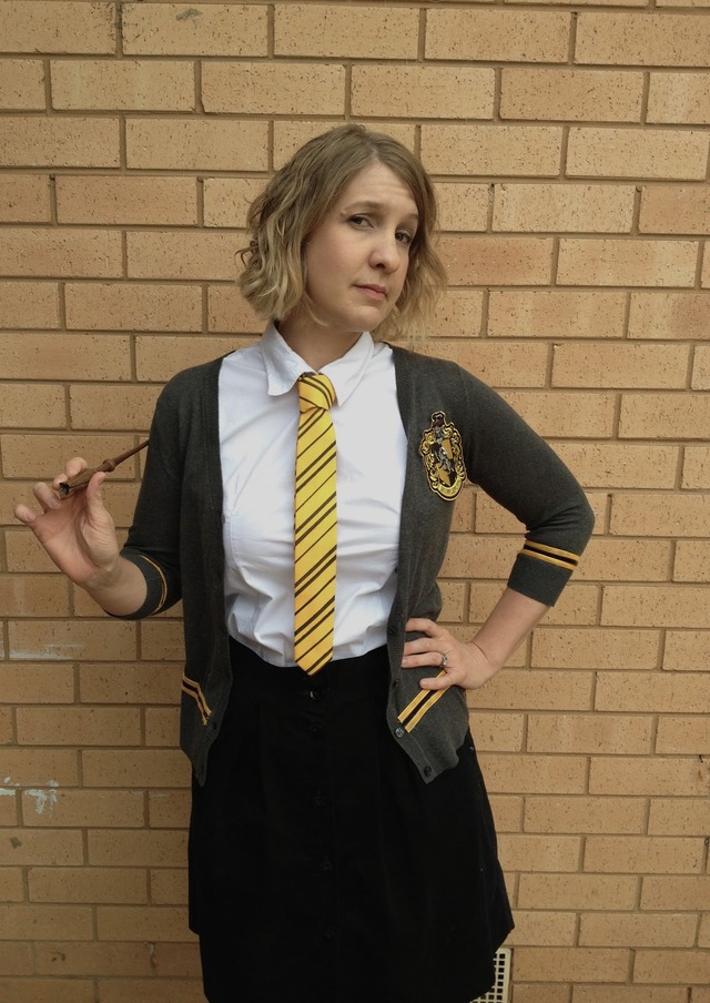 amanda white hardcore amanda uniform hufflepuff tuff hogwarts