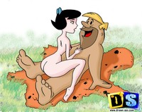 Hardcore Toon Porn gals drawn flintstones doing porn