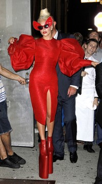 Dress Upskirt Pics celebrities porn lady gaga upskirt panties red slit dress photo