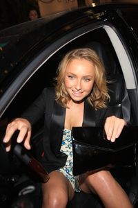 Dress Upskirt Pics hayden panettiere bluewhite dress black jacket upskirt candids beso kaley cuoco wallpapers beautiful pictures