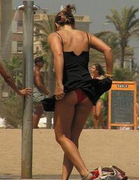 Public Up Skirt Pic beach upskirt accidental windy public skirt