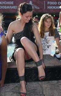 erotic russian lady up skirt 